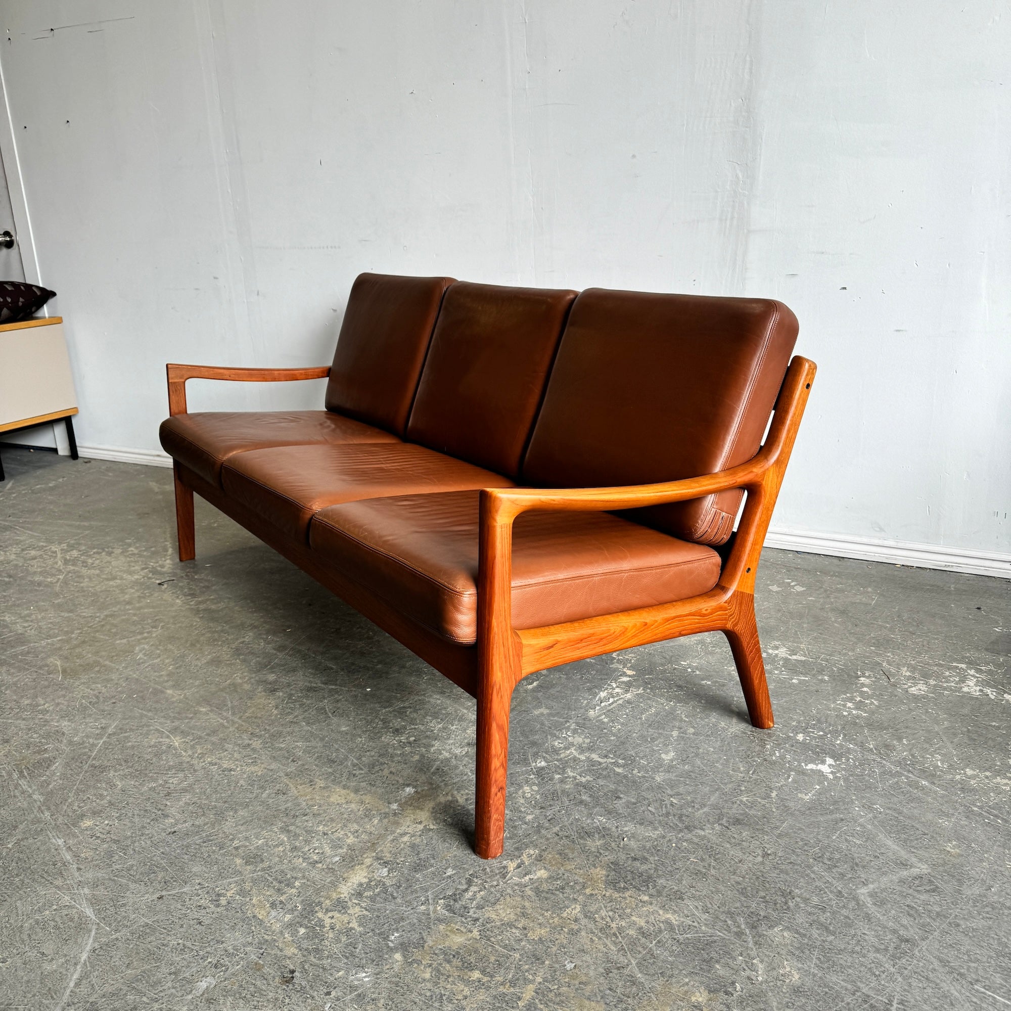 Danish Modern Ole Wanscher Three Seater Senator sofa