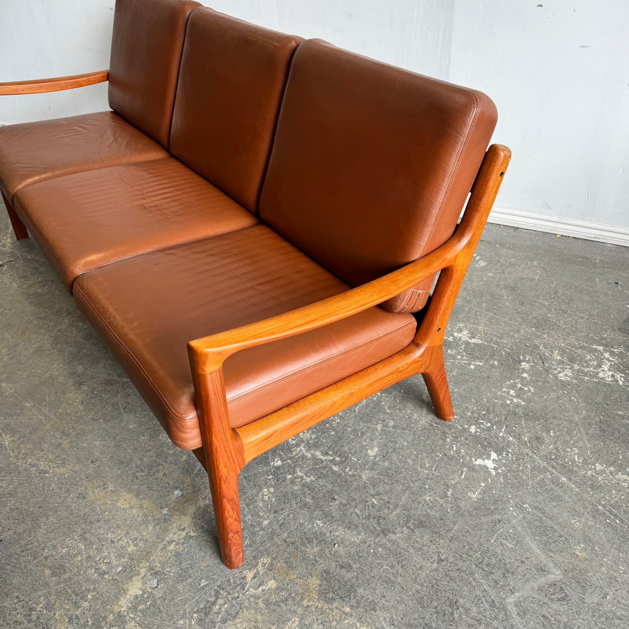 Danish Modern Ole Wanscher Three Seater Senator sofa