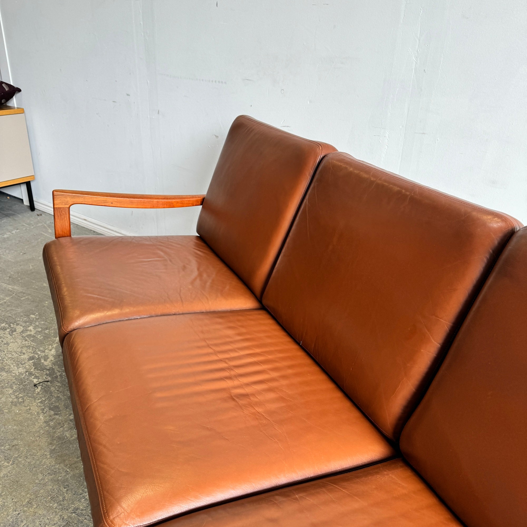Danish Modern Ole Wanscher Three Seater Senator sofa