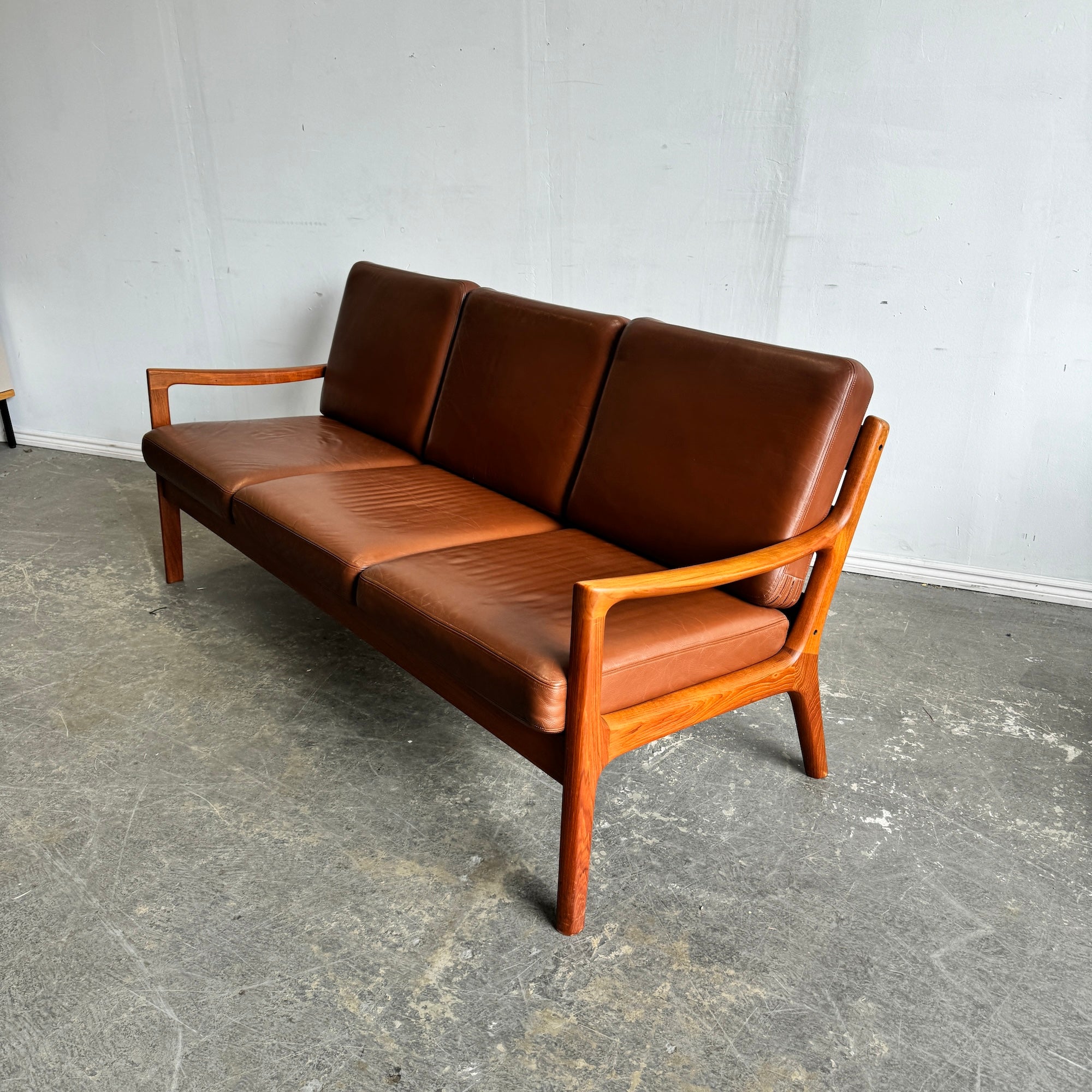Danish Modern Ole Wanscher Three Seater Senator sofa