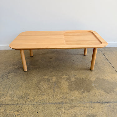 Poppin Oakwood Rectangle Coffee Table