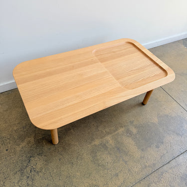 Poppin Oakwood Rectangle Coffee Table