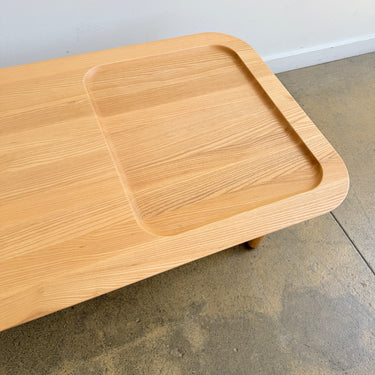 Poppin Oakwood Rectangle Coffee Table