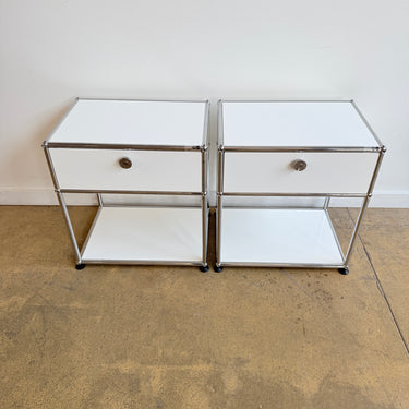 USM Haller Set of 2 Nightstands - Pure White