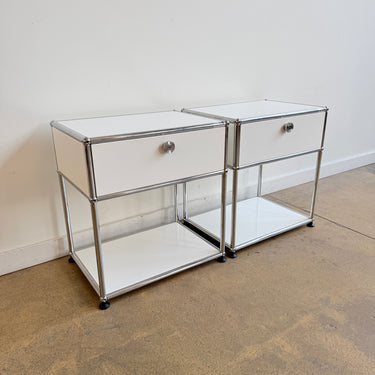 USM Haller Set of 2 Nightstands - Pure White