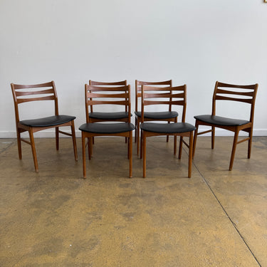 Danish Modern Set of 6 Skovby Dining Chairs