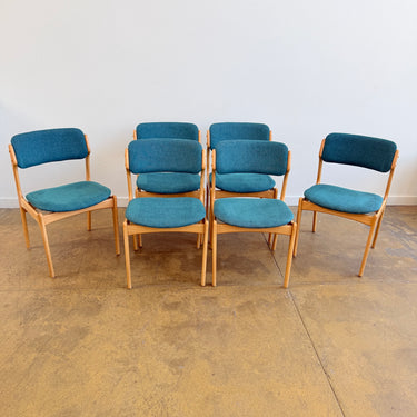 Danish Modern Erik Buch Model 49 Oakwood Dining chairs