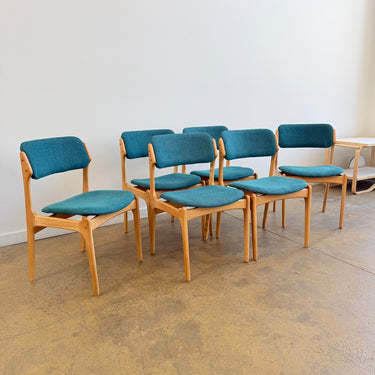 Danish Modern Erik Buch Model 49 Oakwood Dining chairs