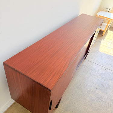 Danish Modern Sideboard with Sliding Doors and 5 Drawer
