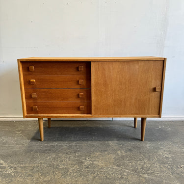 Danish Modern Domino Mobler Oakwood Compact Credenza