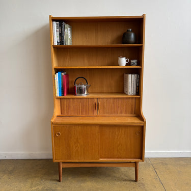 Rare! Danish Modern Johannes Sorth Oakwood Secretary shelf for Bornholm Møbelfabrik