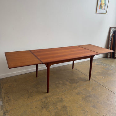 Danish Modern Omann Junior Teak Expandable Dining Table