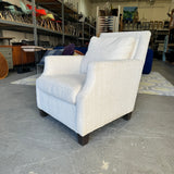Serena and Lily Boucle white Lounge chair
