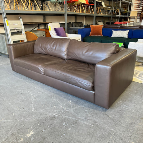 Design Within Reach Reid Leather Sofa