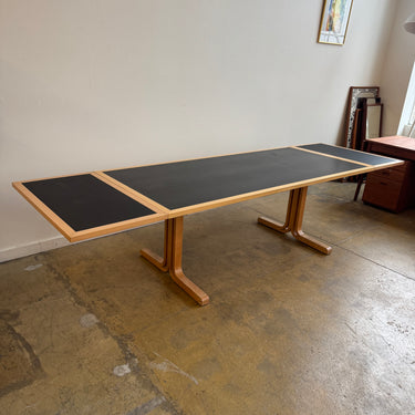 Danish Modern Magnus Olesen XL Expandable Oak Dining Table / Desk