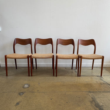 Danish Modern Niels Moller Model 71 dining chairs