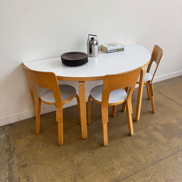 Aalto Table Half Round 96 - White Laminate