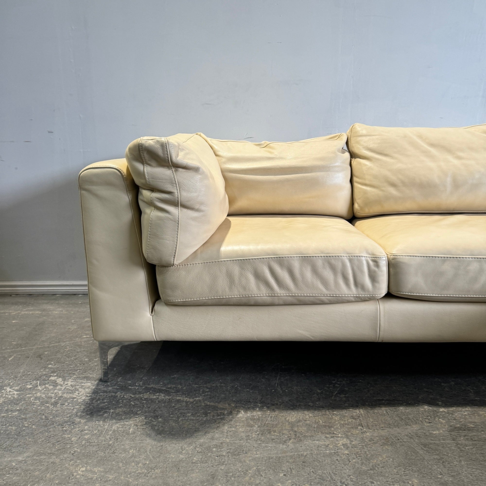 Design Within Reach 2 Piece American Leather Albert Sectional by Ted Boerner