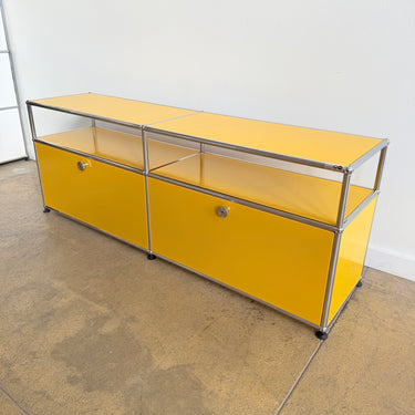 USM Haller 2X2 Media Console 22' - Golden Yellow