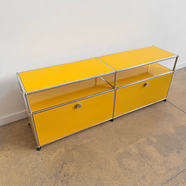USM Haller 2X2 Media Console 22' - Golden Yellow