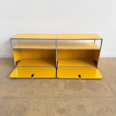 USM Haller 2X2 Media Console 22' - Golden Yellow