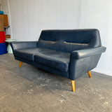 West Elm Denmark Leather loveseat Sofa
