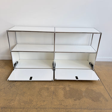 USM Haller 2X2 Media Console - Pure White