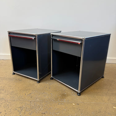 USM Haller Set of 2 Nightstands (Anthracite)