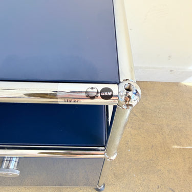 USM Haller Nightstand 14'' - Steel Blue (Price Per)