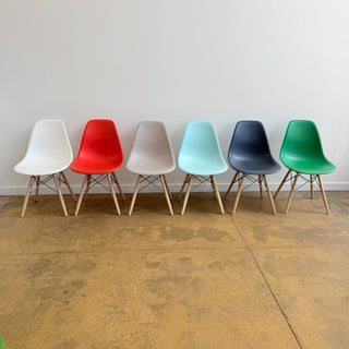 Herman Miller Multi color Eames Molded chairs - Set of 6