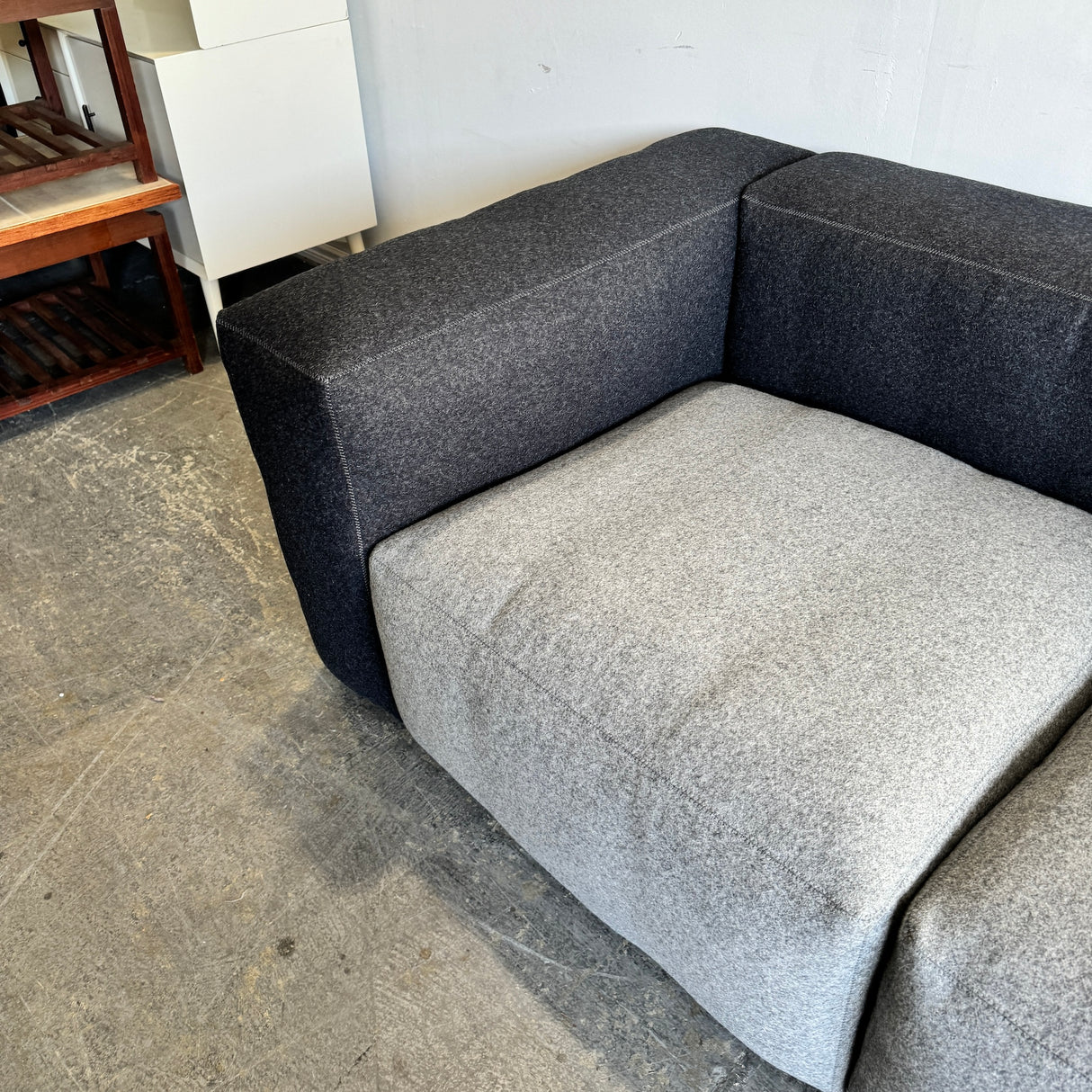 New! Hay Mags Soft LOW 2.5-SEAT SOFA with ottoman