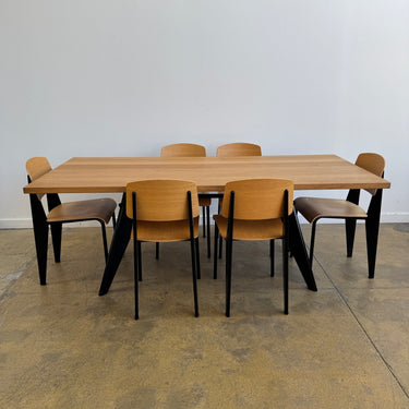 Vitra Jean Prouve EM Dining Table & 6 Dining Chairs