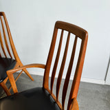 Danish Set of 8 Eva Dining Chairs by Niels Koefoed for Koefoeds Hornslet, 1960s
