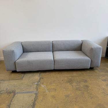 Vitra Soft Modular 2-Seater Sofa by Jasper Morrison (Neutral Wool Fabric)