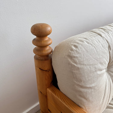 Rare! Swedish Uno & Öste Kristiansson Pinewood Sofa for Luxus, 1970s