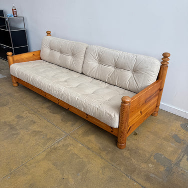Rare! Swedish Uno & Öste Kristiansson Pinewood Sofa for Luxus, 1970s