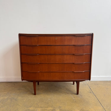 teak brown dresser Danish Modern teak Dresser by Vordingborg Møbelfabrik (Refinished) – enliven mart
