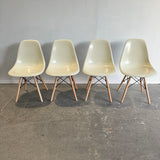 Authentic! Herman Miller Eames set of 4 Fiberglass dining chairs