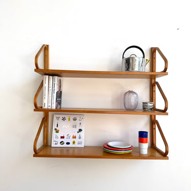 Rare! Vintage Artek Alvar Aalto "Model 112" 3 Wall shelf