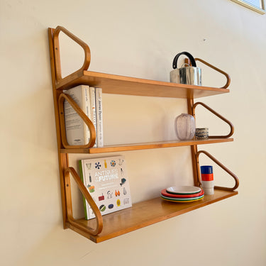 Rare! Vintage Artek Alvar Aalto "Model 112" 3 Wall shelf