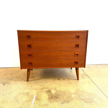 Danish Modern Teak Dresser with Four Drawers