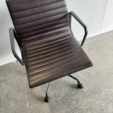 Authentic! Herman Miller Eames Leather Aluminum Group Chair