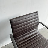 Authentic! Herman Miller Eames Leather Aluminum Group Chair