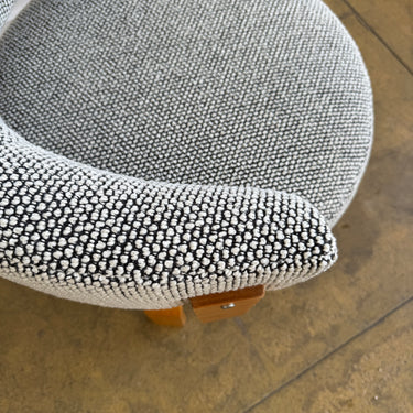 Vintage Ikea "Fridene" Chunky Boucle Swivel Chair by Carina Bengs (New Upholstery)