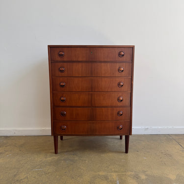 Danish modern Kai Kristiansen Highboy Dresser in Rosewood (Refinished)