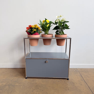 USM Haller 1X2 Planter - Mid Grey
