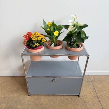 USM Haller 1X2 Planter - Mid Grey