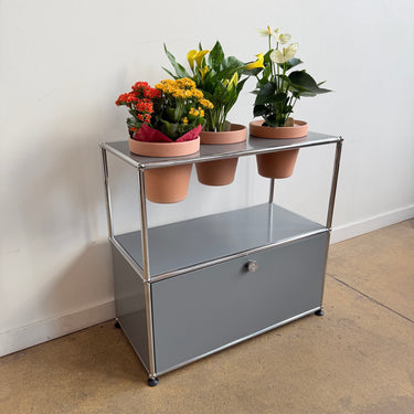 USM Haller 1X2 Planter - Mid Grey