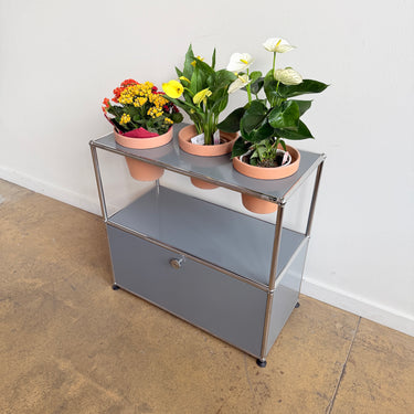 USM Haller 1X2 Planter - Mid Grey