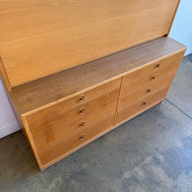 Danish Modern Børge Mogensen Oak Secretary Cabinet for Søborg Møbler